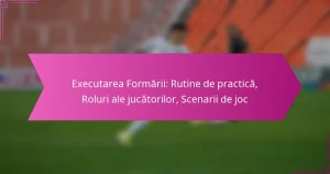 Executarea Formării: Rutine de practică, Roluri ale jucătorilor, Scenarii de joc